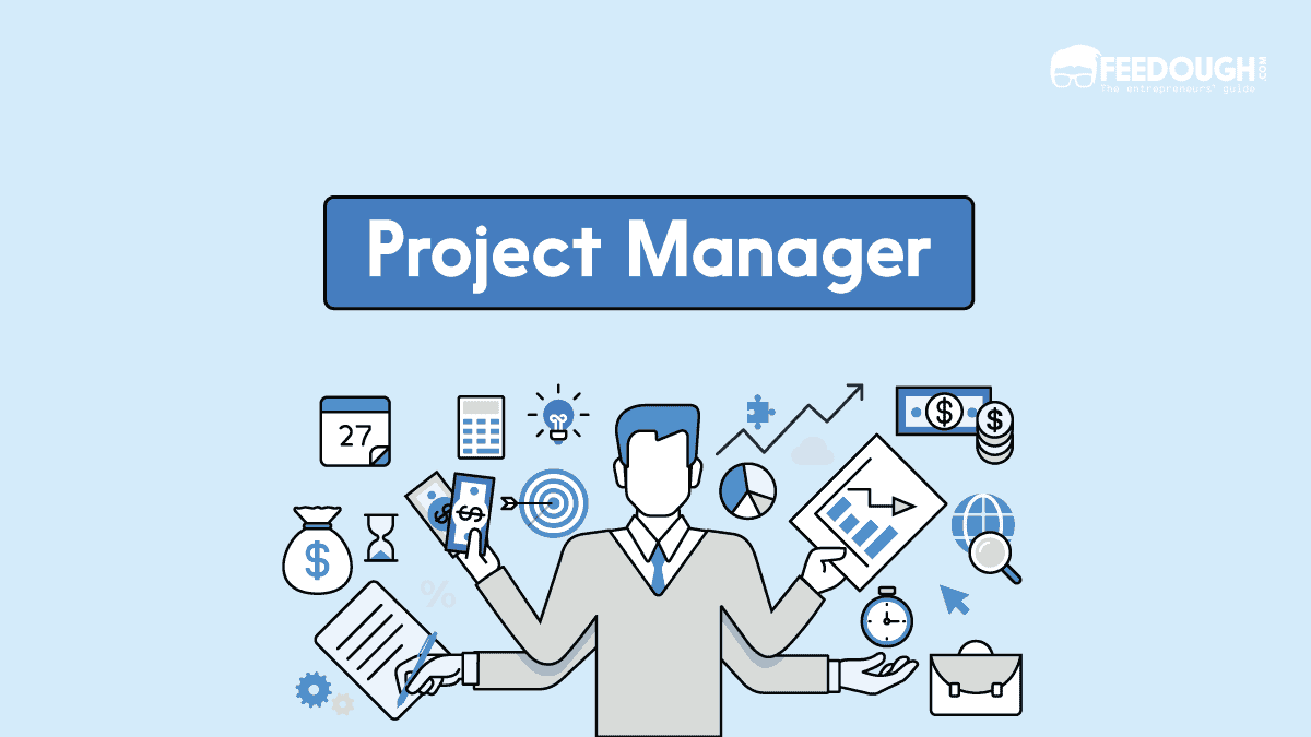 Project manager reviewing project milestones and team progress