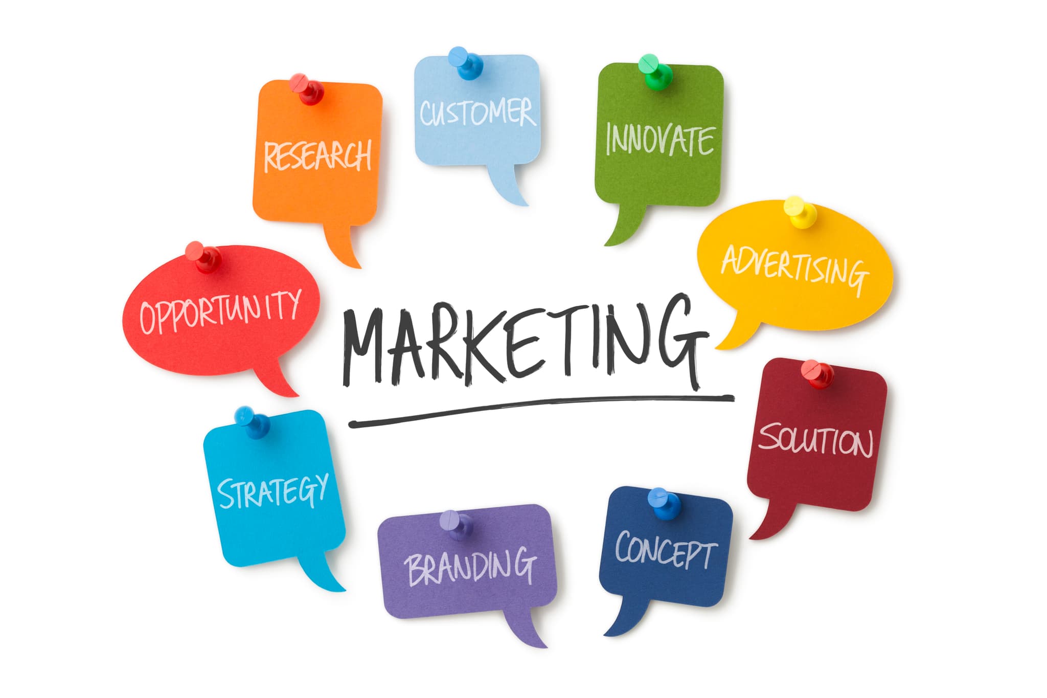 Marketing professional analyzing campaign insights on laptop with brand strategy documents